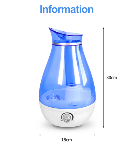 2.5L Büyük Kapasiteli Ultrasonik Nemlendirici Evde Kullanım